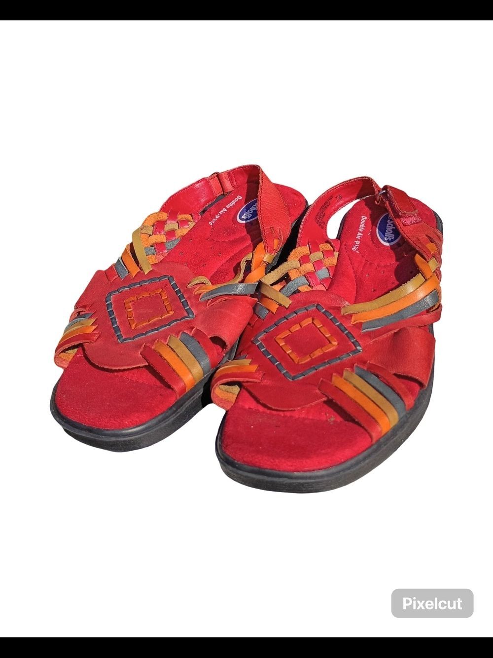Vintage Red leather Dr. Scholl's huarache sandals | Women's Size 7